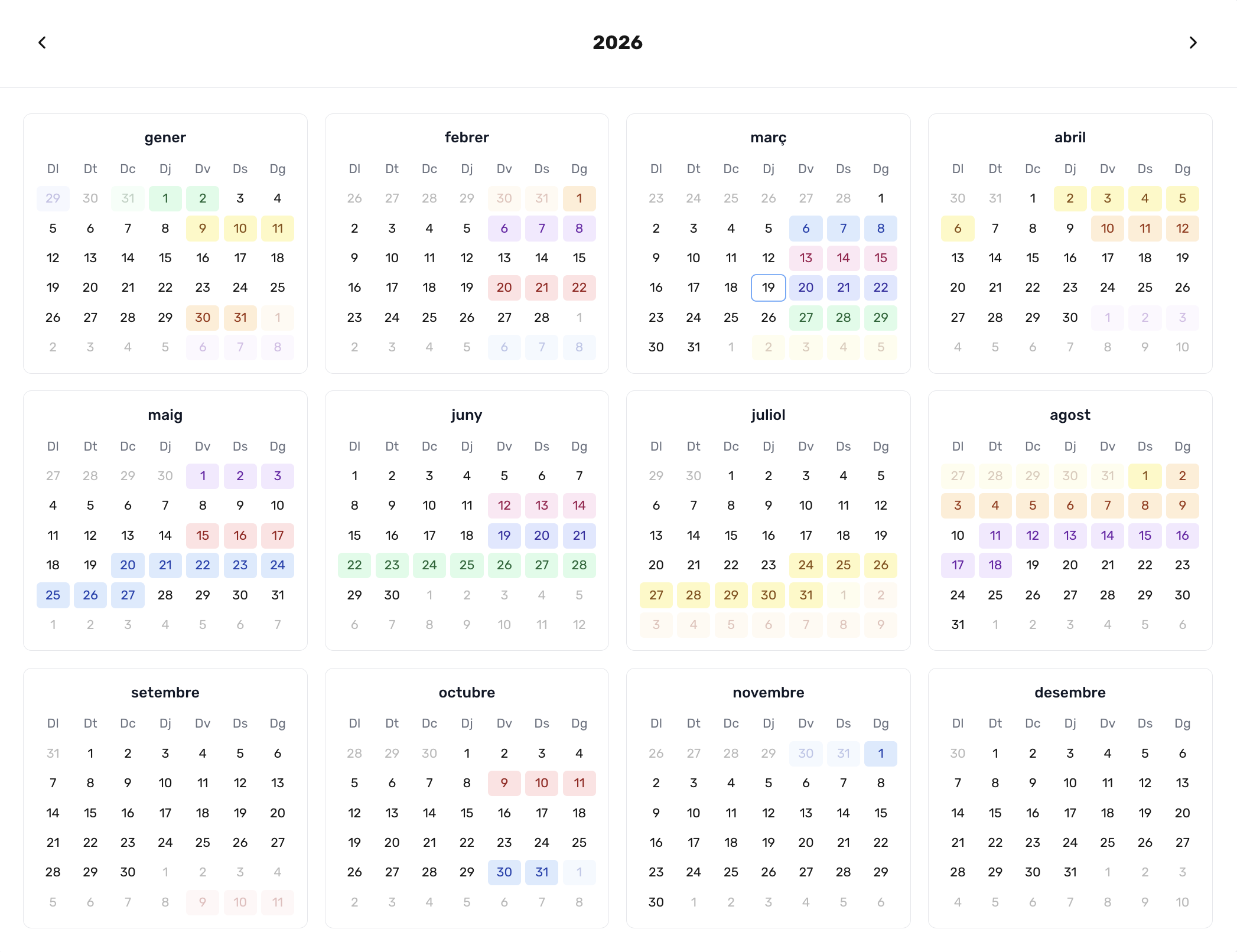 Sincronització de calendaris