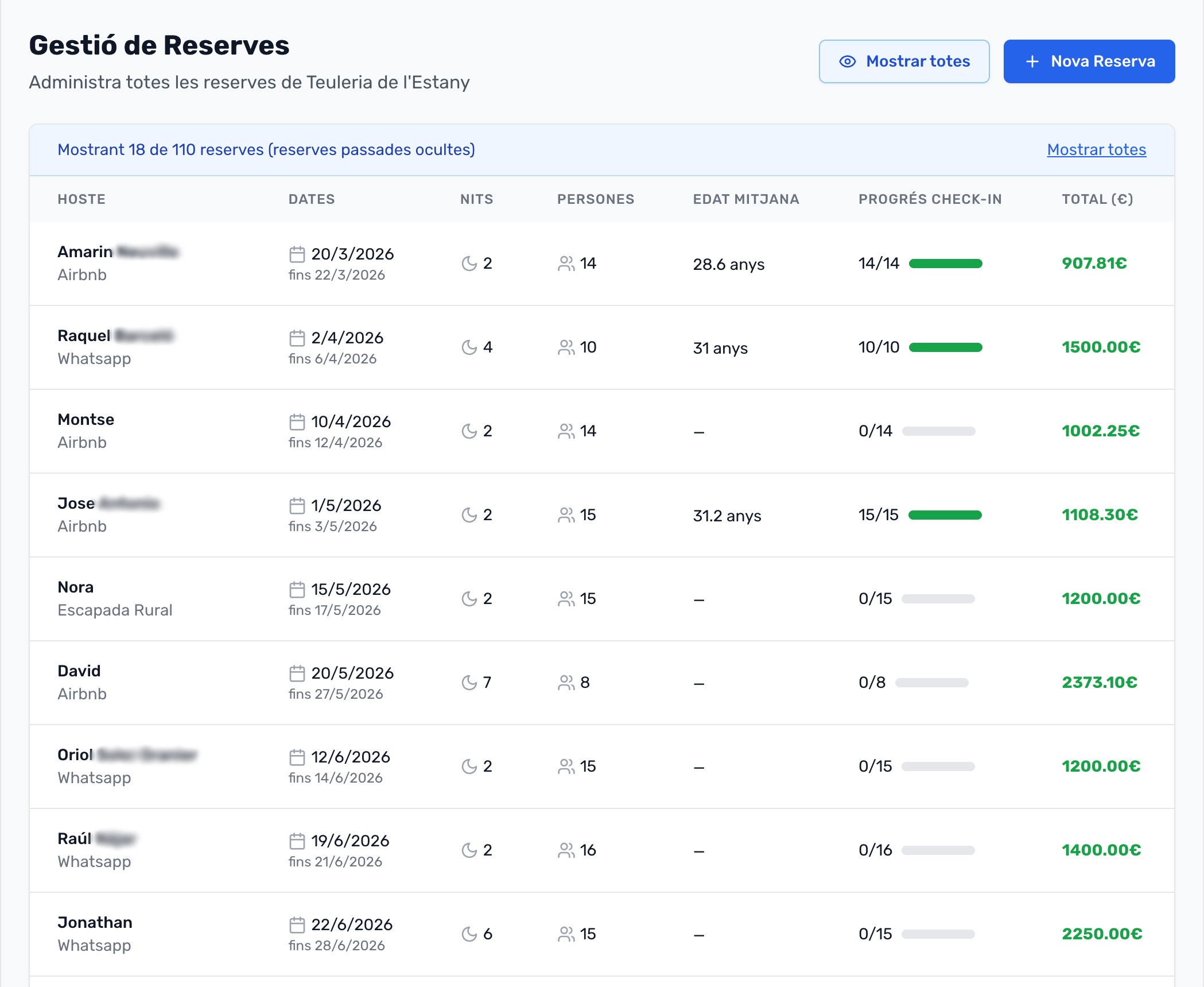 Reserves centralitzades